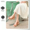 Giày Sandal Đế Xuồng 8P Quai Ngang Tamira HADU MX15 Da PU Đệm Mút Êm - BH 12 Tháng 3