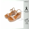 Giày Sandal Đế Xuồng 8P Quai Ngang Tamira HADU MX15 Da PU Đệm Mút Êm - BH 12 Tháng 7