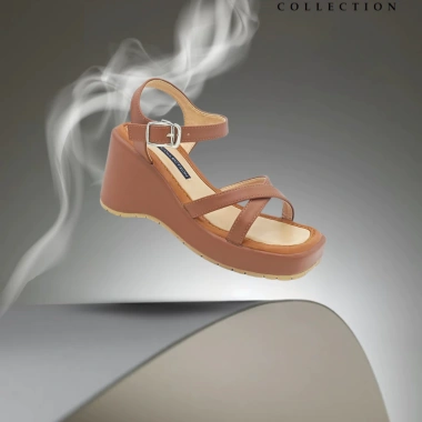 Giày Sandal Đế Xuồng Quai Chéo XIARA Da PU, Đế Cao Su Chống Trơn, BH 12 Tháng – 346.000₫