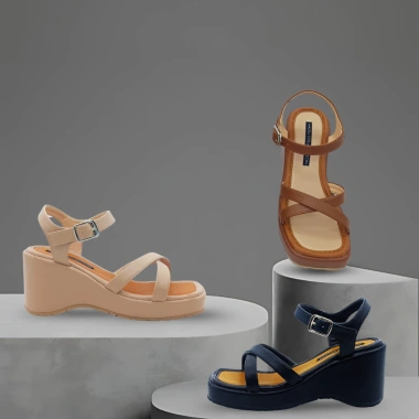 Giày Sandal Đế Xuồng Quai Chéo XIARA Da PU, Đế Cao Su Chống Trơn, BH 12 Tháng – 346.000₫