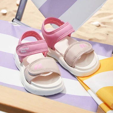 Giày sandal Mario quai ngang nữ trẻ em, Velcro màu hồng tím, không thấm nước, thoải mái 4 Giày sandal Mario quai ngang nữ trẻ em, Velcro màu hồng tím, không thấm nước, thoải mái 4