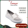 Giày Sneaker Nữ Tomoyo Da Microfiber Hoạ Tiết Sọc Caro SIÊU CÁ TÍNH Giá 467.500₫