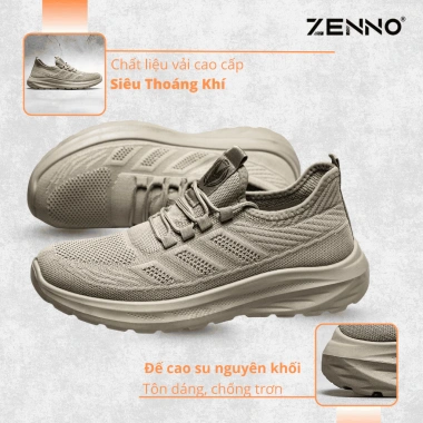 Giày Sneaker Thể Thao Nam Form Rộng CS312 ZENNO - Vải Cao Cấp, Thoáng Mát, Đế Cao Su Tự Nhiên, Giá 645.000