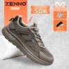 Giày Sneaker Thể Thao Nam ZENNO Da Cao Cấp Nguyên Khối, Hỗ Trợ Tăng Chiều Cao - 650k