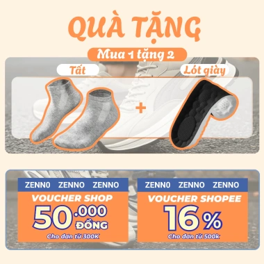 Giày Sneaker Thể Thao Nam ZENNO Da Microfiber Đế Cao Su Non Êm Siêu Nhẹ - 680.000₫ 2