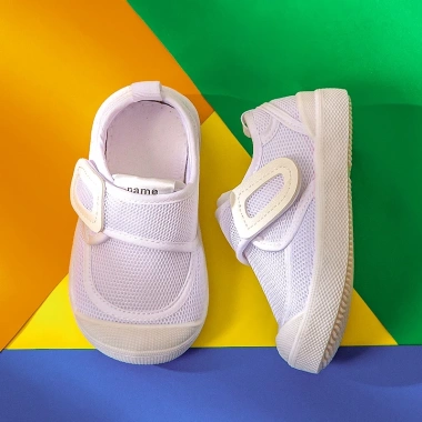 Giày thể thao Cheerful Mairo, chống trượt, vải canvas, đế mềm, họa tiết đáng yêu