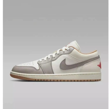 Giày Thể Thao J1 Low Red College Grey 553.558-169 Xám Trắng FLEX SHOES - Đế nhẹ, ống thấp, Giá chỉ 2.8 triệu 8