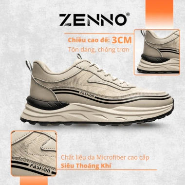 Giày Thể Thao Nam ZENNO CS206 - Sneaker Thoáng Khí Êm Chân Ưu Đãi 640k 3