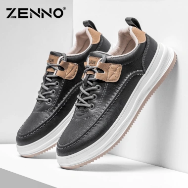 Giày Thể Thao Nam ZENNO CS940 Sneaker Da Cao Cấp, Đế Su Non Siêu Êm, Bền Bỉ 670.000₫