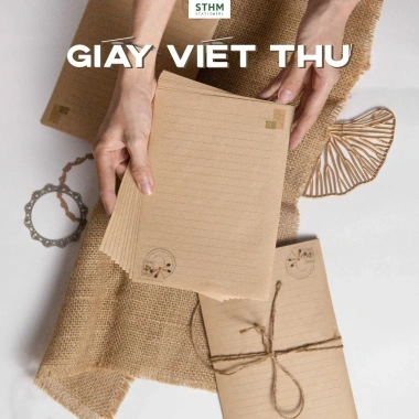 Giấy viết thư vintage A5 Kraft nâu 100gsm, nhiều mẫu, in 1 mặt - Giá chỉ 21.000₫ 2 Giấy viết thư vintage A5 Kraft nâu 100gsm, nhiều mẫu, in 1 mặt - Giá chỉ 21.000₫ 2