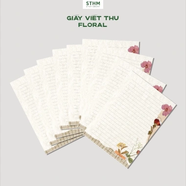 Giấy viết thư vintage A5 Kraft nâu 100gsm, nhiều mẫu, in 1 mặt - Giá chỉ 21.000₫