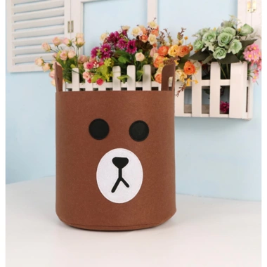 Giỏ vải gấp gọn đựng quần áo, đồ chơi trẻ em – Họa tiết hoạt hình dễ thương, 59.000đ