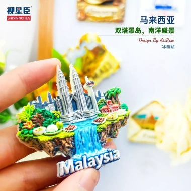 Giropo Song Tử Tháp Thác Nước - Tủ Lạnh Miếng Dán Từ 3D Du Lịch Giá 100,100₫