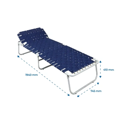 Giường gấp gọn Deli QUI PHÚC dây dù chắc chắn, êm ái, co giãn tốt, tiết kiệm không gian - Giá 614,180₫