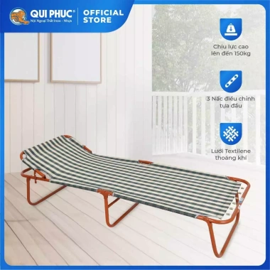 Giường gấp gọn Felix lưng lưới thoáng mát, đàn hồi tốt, tiết kiệm diện tích, thư giãn thoải mái 575.640 VND
