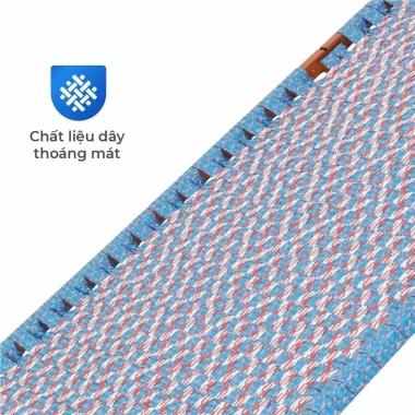 Giường gấp gọn Felix QUI PHÚC Dây nhựa cao cấp, thoáng khí, khung thép, xếp mở nhanh 5