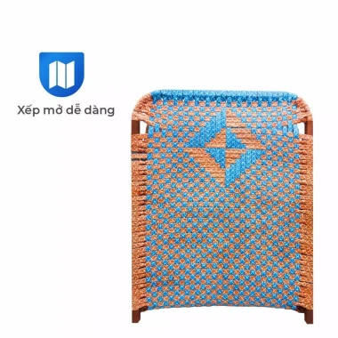 Giường gấp gọn Felix QUI PHÚC Dây nhựa cao cấp, thoáng khí, khung thép, xếp mở nhanh 6