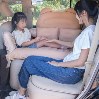 Giường hơi ô tô 7 điểm ngồi-nằm, đệm hơi ghế sau sedan & SUV - Giá ưu đãi 872k