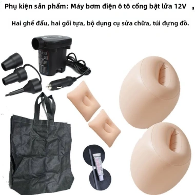 Giường hơi ô tô 7 điểm ngồi-nằm, đệm hơi ghế sau sedan & SUV - Giá ưu đãi 872k