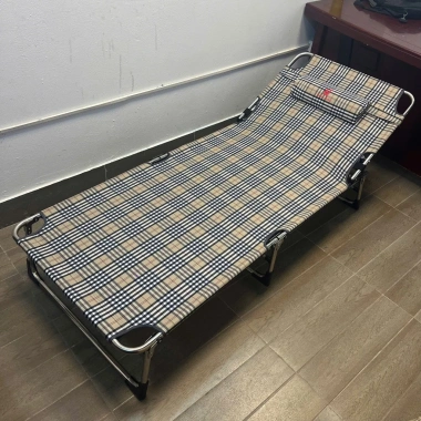 Giường Inox Ngọc Hoàng gấp 3 khúc 1.95x0.80x0.30 Bạt êm không dãn, giảm 21% 2