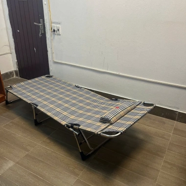 Giường Inox Ngọc Hoàng gấp 3 khúc 1.95x0.80x0.30 Bạt êm không dãn, giảm 21% 8