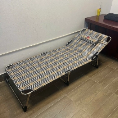 Giường Inox Ngọc Hoàng gấp 3 khúc 1.95x0.80x0.30 Bạt êm không dãn, giảm 21% 9
