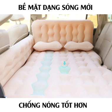 Giường Nệm Đệm Hơi Ô Tô Cao Cấp Phiên Bản Mới cho Xe 4-7 chỗ - Giá chỉ 80.000₫ 5
