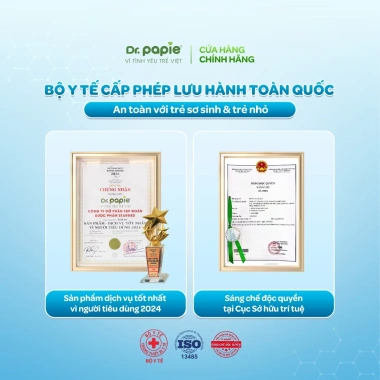 Gói 5 Khăn Hạ Sốt Dr Papie - Thải Nhiệt, Ngăn Co Giật, Giảm Giá 22% Cho Bé