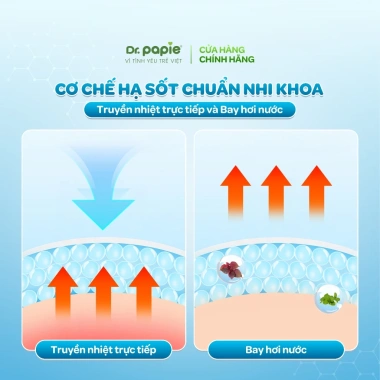 Gói 5 Khăn Hạ Sốt Dr Papie - Thải Nhiệt, Ngăn Co Giật, Giảm Giá 22% Cho Bé