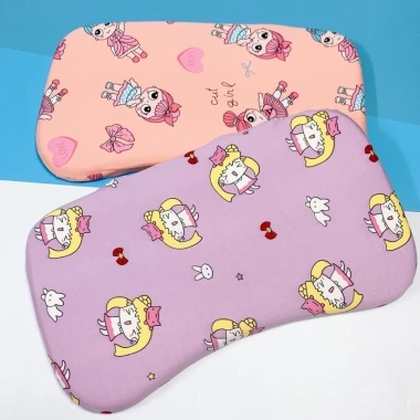 Gối cao su non chống méo đầu cho bé 1 tuổi - mềm mại, êm ái, đa màu, 35x21cm
