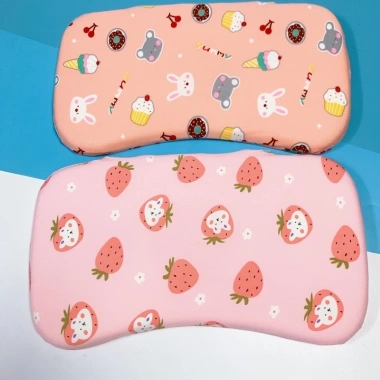Gối cao su non chống méo đầu cho bé 1 tuổi - mềm mại, êm ái, đa màu, 35x21cm 2