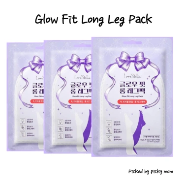 Gói chân dài Glow Fit 3 chiếc – Idol Slim Leg Care Caffeine Niacinamide, mặt nạ dưỡng ẩm làm mát, giảm sưng săn chắc chân