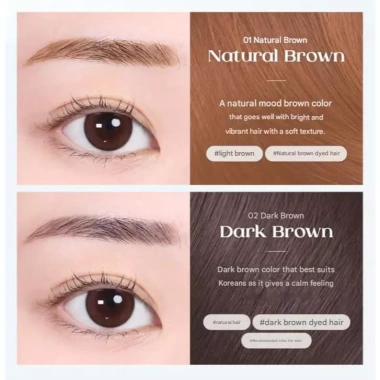 Gói xăm DAISO Berrisom Brow - Lông mày 8 ngày, tự nhiên, không dị ứng, Hàn Quốc 3