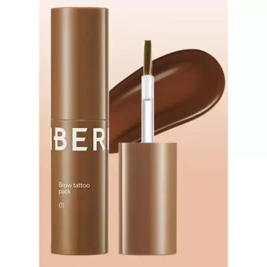 Gói xăm DAISO Berrisom Brow - Lông mày 8 ngày, tự nhiên, không dị ứng, Hàn Quốc 6