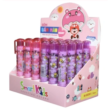 Gôm bấm SMARTKIDS SK-ER2.001 hình trái tim - Đồ chơi giáo dục an toàn, giá 13.100₫ 5