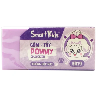 Gôm Smartkids ER19 Pommy Collection - Tẩy sạch chì, an toàn, không độc hại, dành cho học sinh sinh viên, 9.900₫ 3