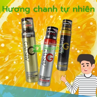 Gôm xịt tóc Gatsby Extreme Hold 250ml - Cực cứng, giữ nếp lâu, không bết dính, thơm nam nữ, chính hãng Nhật Bản 7