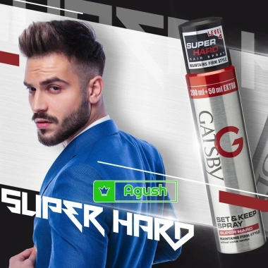 Gôm xịt tóc nam nữ Gatsby Super Hard 250ml chính hãng Nhật Bản giữ nếp không bết giá rẻ 214k 2