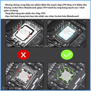 Gông Chống Cong AMD AM5 LGA 1.718 Giá Rẻ Nhất - Bảo Vệ Bo Mạch, Giảm 20% 3 Gông Chống Cong AMD AM5 LGA 1.718 Giá Rẻ Nhất - Bảo Vệ Bo Mạch, Giảm 20% 3