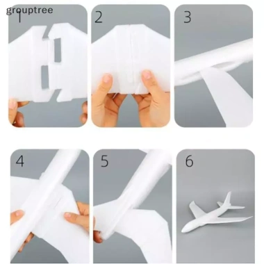 Grouptree Glider 49x45cm Trẻ Em Ném Tay Bay Đồ Chơi Bọt Máy Bay Mẫu VN Giá chỉ 113.630 VND