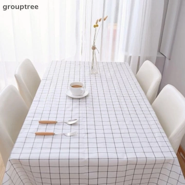 Grouptree Khăn Trải Bàn PEVA 137x90cm Chống Thấm Nước, Dầu, Kẻ Sọc Họa Tiết cho Tiệc Ngoài Trời Dã Ngoại