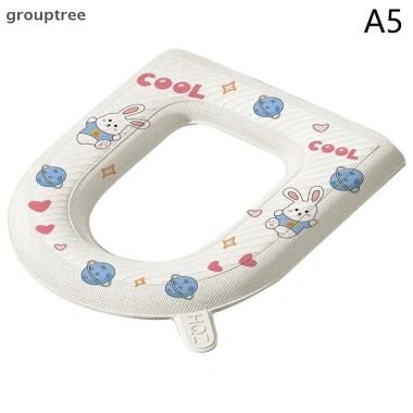 Grouptree Miếng Dán Bọt Chống Thấm Nước Giặt Được - Vệ Sinh Ghế Silicon Tái Sử Dụng 4 Mùa 9