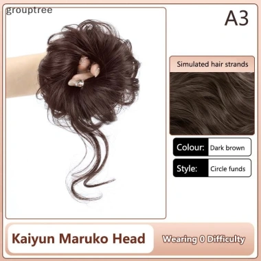 Grouptree Tóc Tổng Hợp Bun Lông Tơ Xoăn Sống Động Co Giãn Đuôi Ngựa Fixator Nữ 8 Grouptree Tóc Tổng Hợp Bun Lông Tơ Xoăn Sống Động Co Giãn Đuôi Ngựa Fixator Nữ 8
