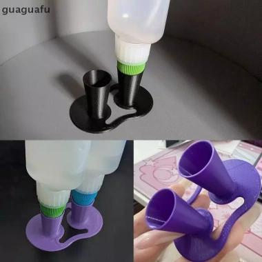 Guaguafu Giá đỡ chai keo đảo ngược - Đế chống trượt, lưu trữ văn phòng, không nhỏ giọt, chống vết bẩn 3