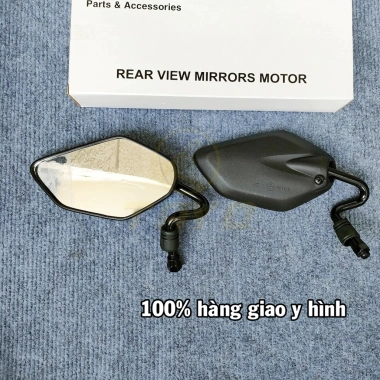 Gương kiếng chiếu hậu Yamaha kiểu Exciter chân cong, gắn Sirius, tương thích Honda & Suzuki - Giá 77.500₫ Gương kiếng chiếu hậu Yamaha kiểu Exciter chân cong, gắn Sirius, tương thích Honda & Suzuki - Giá 77.500₫