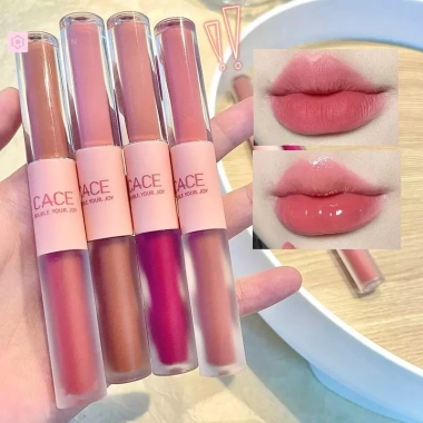 GVERLCRTN Son Môi Chống Thấm Nước Matte Velvet 8C Đỏ Gợi Cảm, Lâu Dài Glaze
