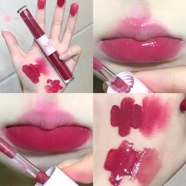 GVERLCRTN Son Môi Chống Thấm Nước Matte Velvet 8C Đỏ Gợi Cảm, Lâu Dài Glaze 2 GVERLCRTN Son Môi Chống Thấm Nước Matte Velvet 8C Đỏ Gợi Cảm, Lâu Dài Glaze 2