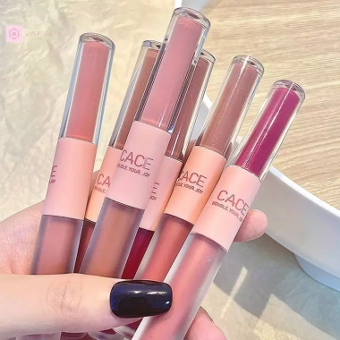 GVERLCRTN Son Môi Chống Thấm Nước Matte Velvet 8C Đỏ Gợi Cảm, Lâu Dài Glaze