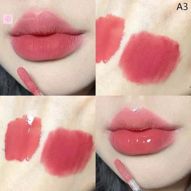 GVERLCRTN Son Môi Chống Thấm Nước Matte Velvet 8C Đỏ Gợi Cảm, Lâu Dài Glaze