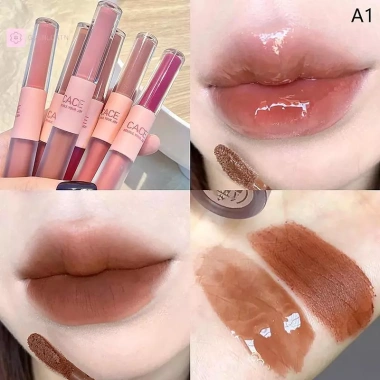 GVERLCRTN Son Môi Chống Thấm Nước Matte Velvet 8C Đỏ Gợi Cảm, Lâu Dài Glaze